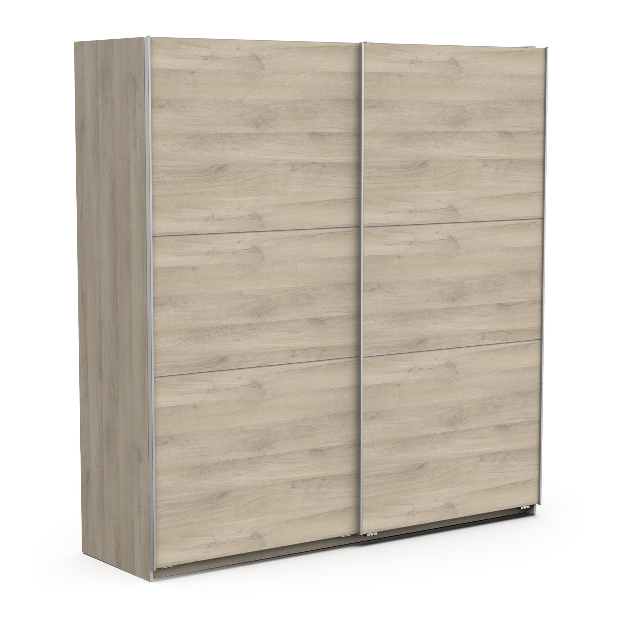 Armoire 2 portes coulissantes GHOST Chêne 194,5 x 59,9 x 203 cm