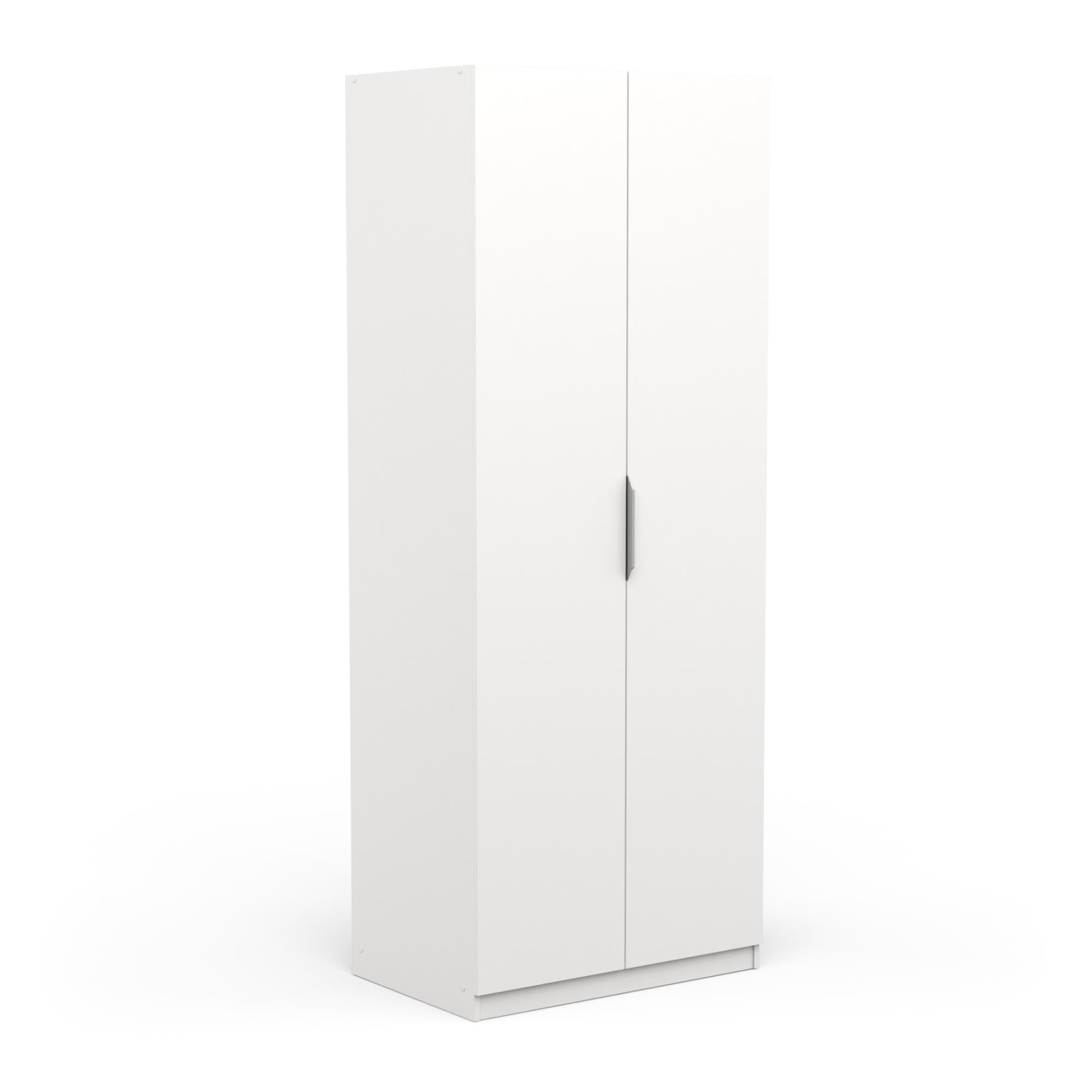 Armoire 2 portes GHOST Blanc 79,4 x 51,1 x 203 cm DEMEYERE Leroy Merlin
