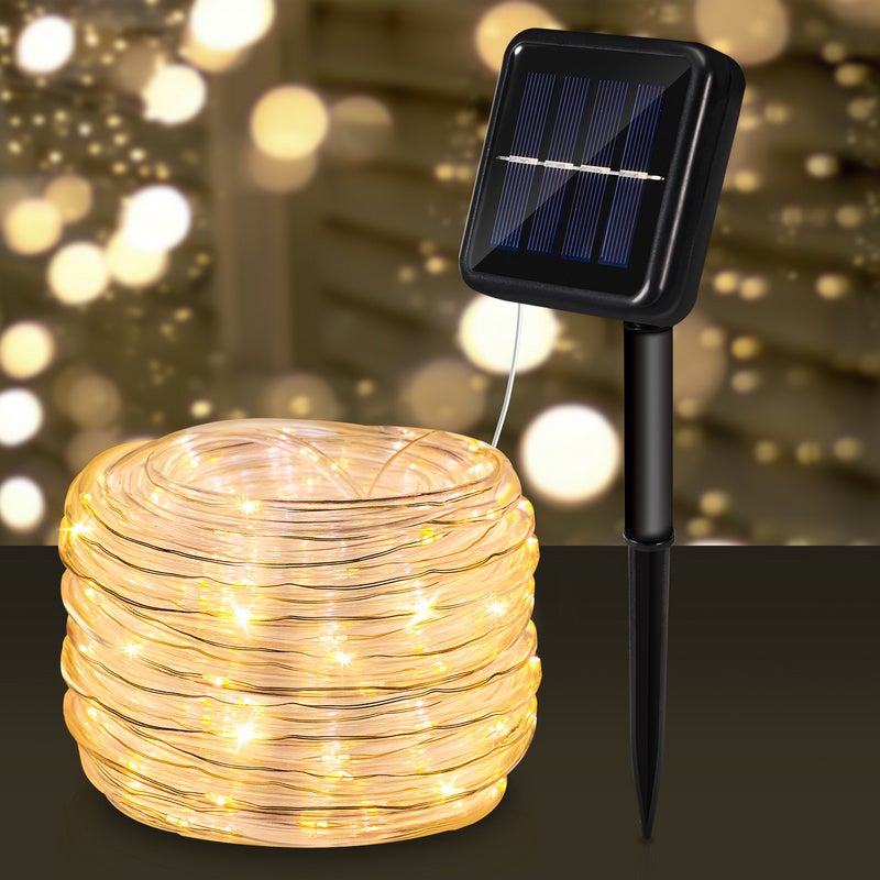 Guirlande Lumineuse Exterieure de 12m 100 LED - Solaire