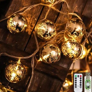 Ampoule led sapin de Noël, globe 80mm, E27, blanc chaud, XXCELL