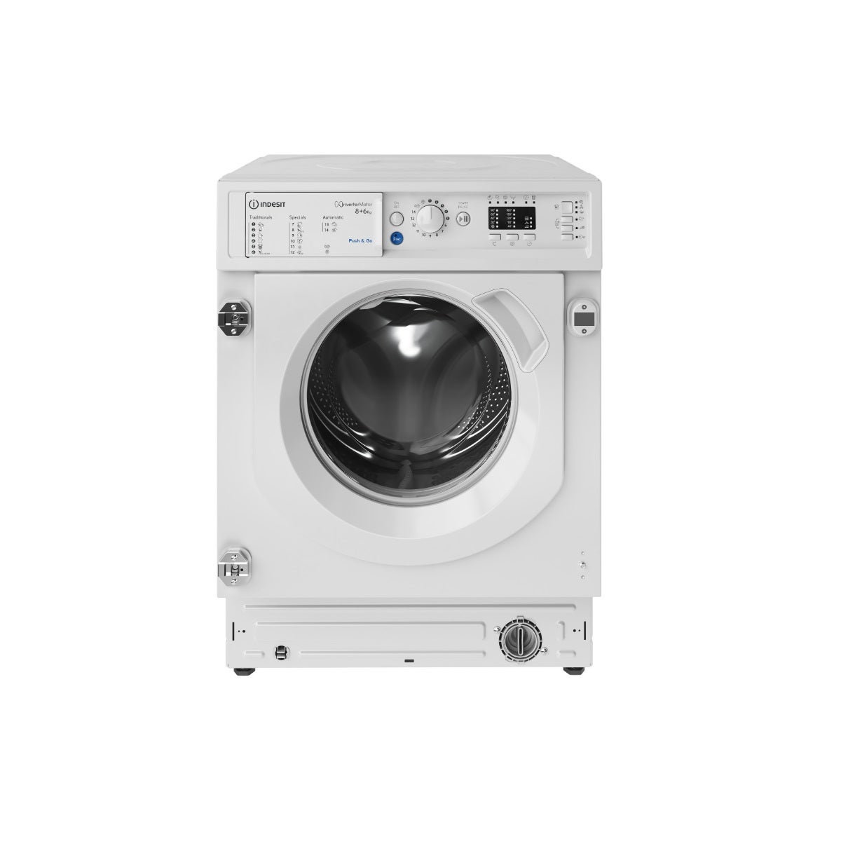 Lave linge séchant intégrable 8 6kg 1400 tours min tout intégrable Indesit BIWDIL861485EU