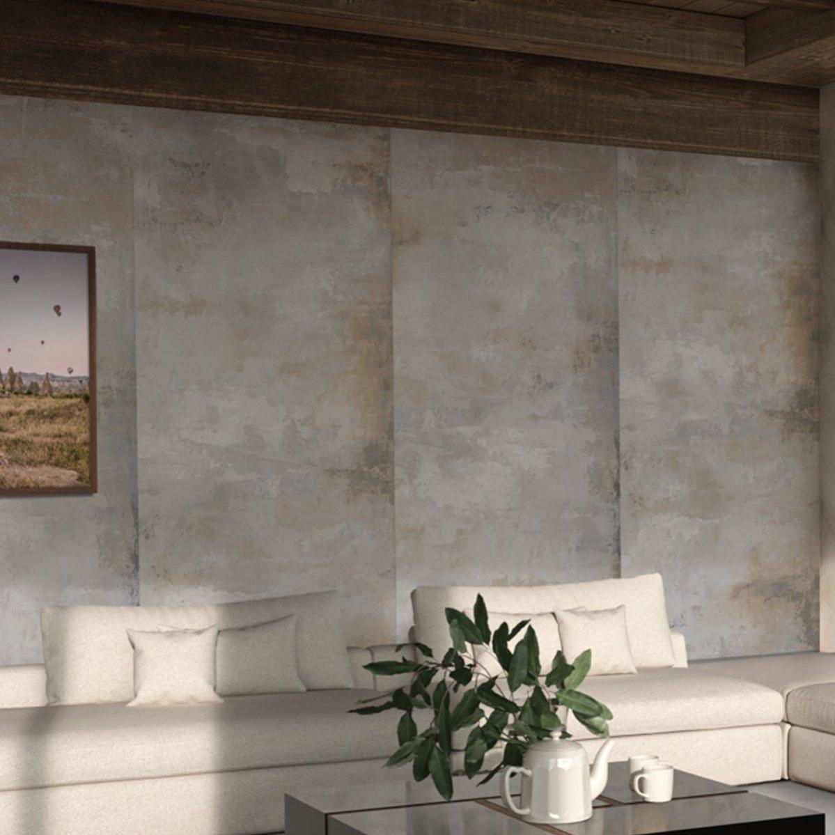 Metallo industriale grigio - Piastrelle 120x120 cm 9 mm - ECI 2002 ...