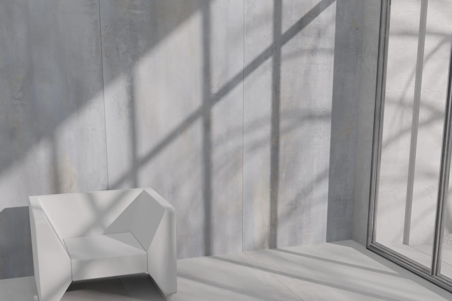 Metallo grigio leggermente ossidato - Piastrelle 120x120 cm 9 mm - EXI ...