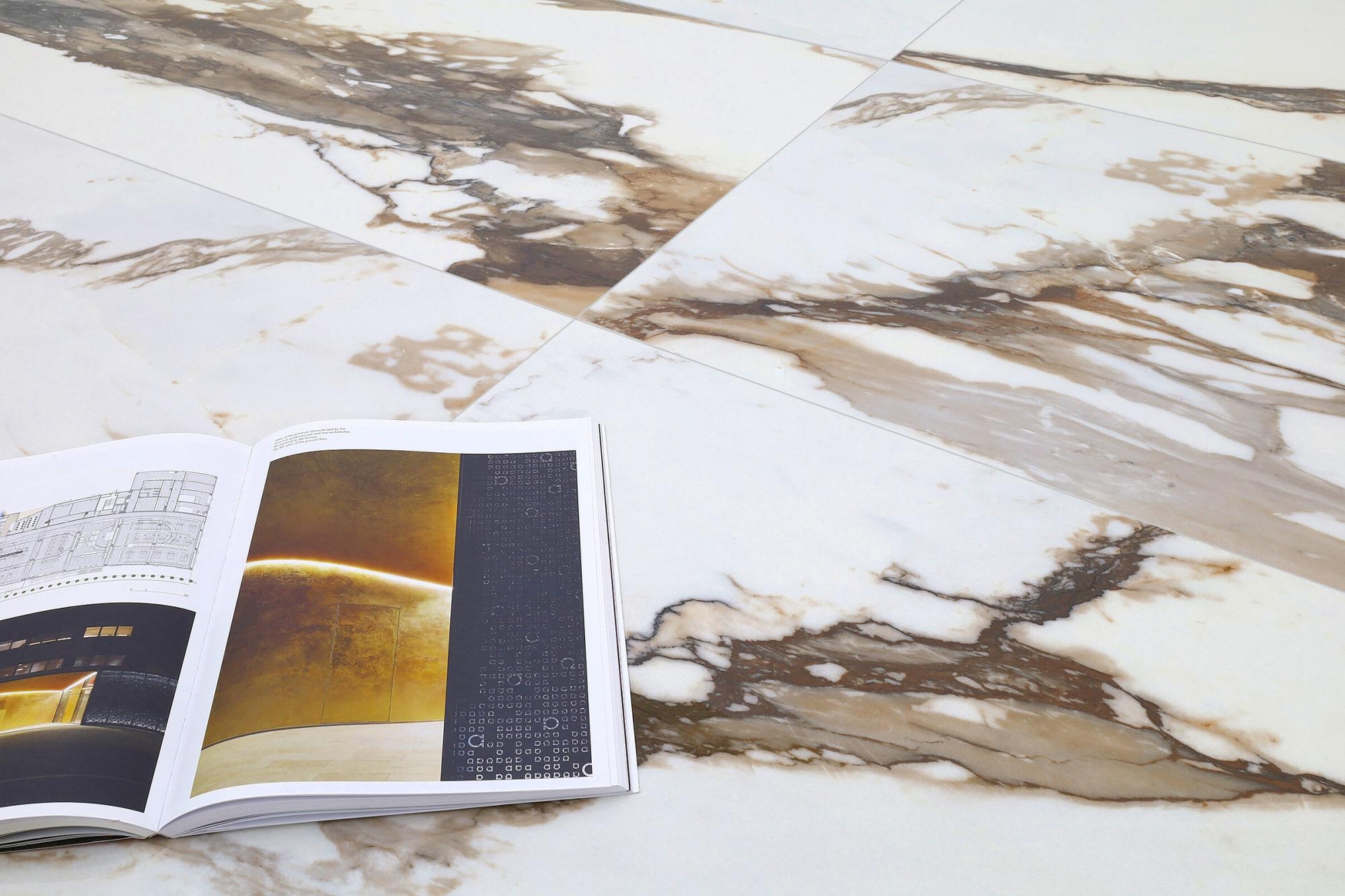 Marmo Calacatta oro lucido - Piastrelle 80x160 cm, 9 mm | Leroy Merlin