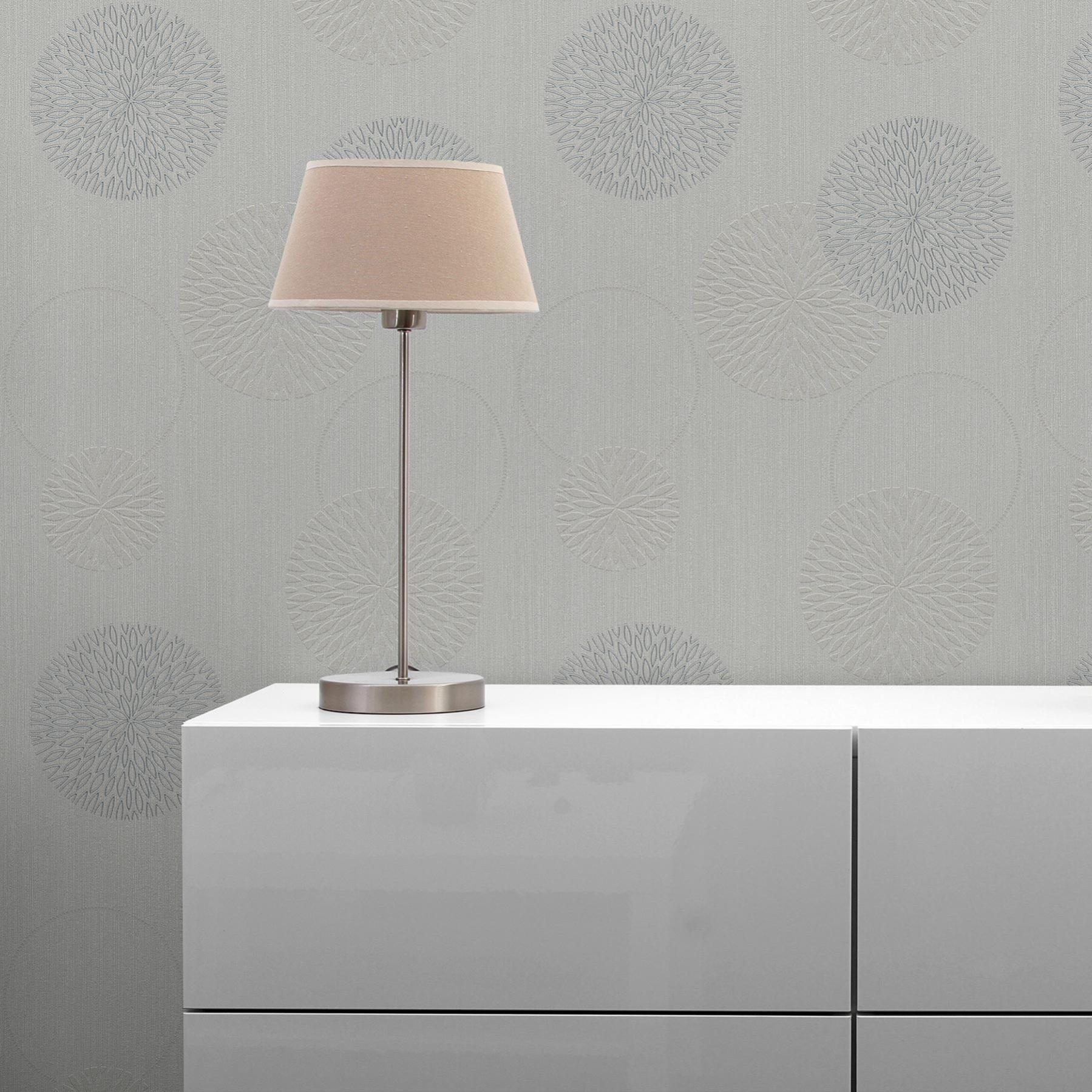 Papier Peint Intissé à Pois Gris Et Blanc - Rouleau 53cm X 10m, Design Moderne