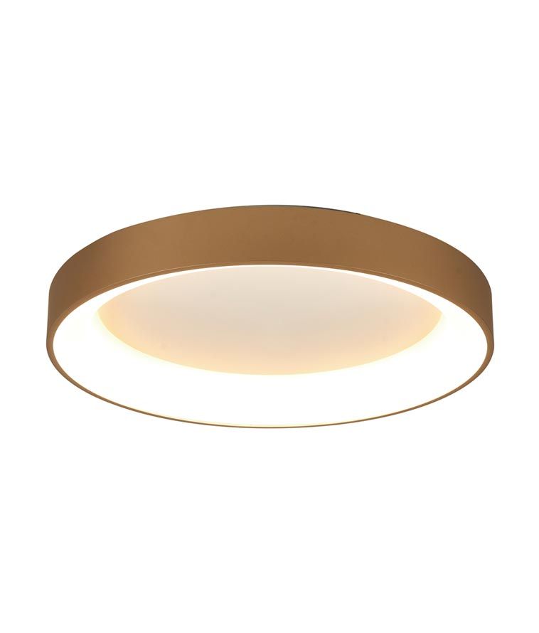 Plafón dorado grande ø 90 cm niseko ii led 78w