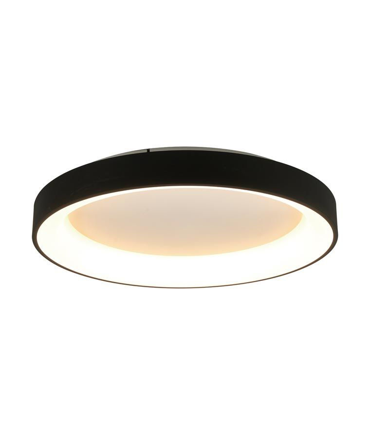Plafón negro grande ø 90 cm niseko ii led 78w
