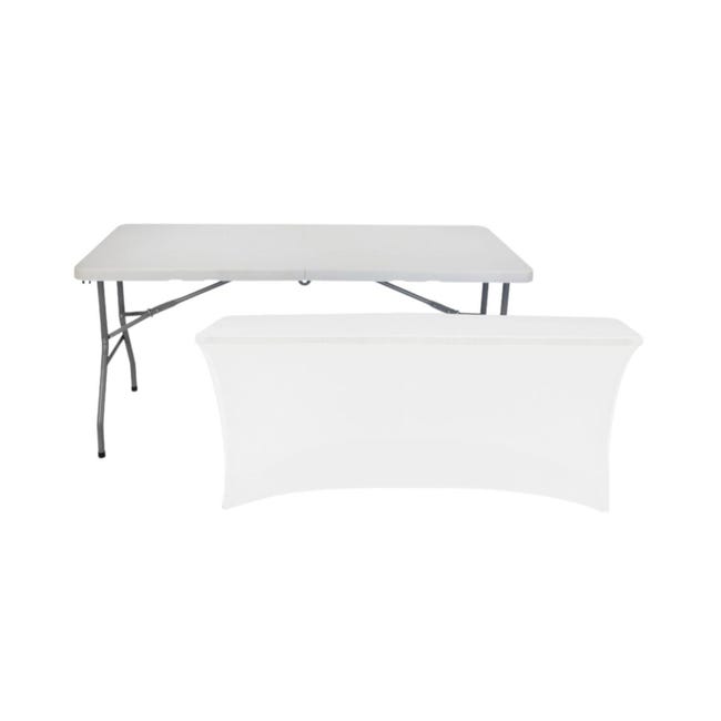 Tavolo Pieghevole 240 cm Rettangolare Bianco Catering 7house | Leroy Merlin Tavolo Pieghevole 240 cm Rettangolare Bianco Catering 7house | Leroy Merlin