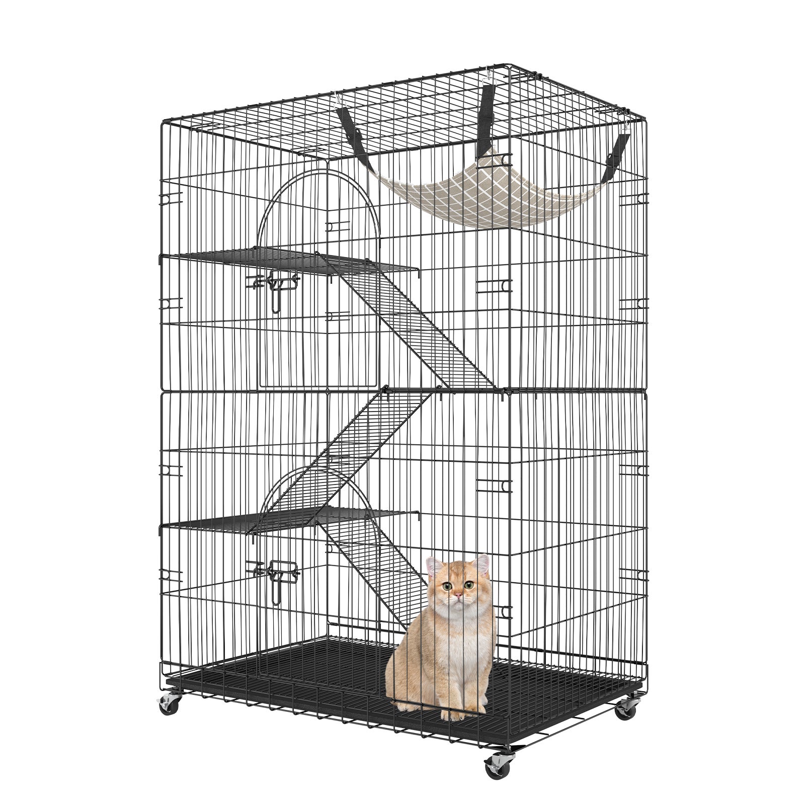 Grande Cage pour Chat, Clôture pour Chat, fil Détachable, Intérieur,  Bricolage, Grande Cage D'entraîNement pour 1 à 2 Chats, Plusieurs Tailles  Disponibles. (Size : 75x75x84cm) : : Animalerie