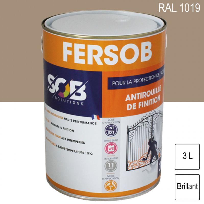 Peinture professionnelle Antirouille Fersob RAL 1019 Beige gris — free download