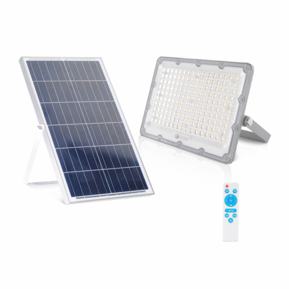 Proyector Led Solar 100W 1000 lúmenes con mando panel separado 6500K