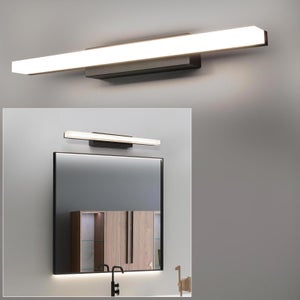 Lampe Miroir LED Salle de Bain 40CM,Lampe pour Miroir Lumineux Led Applique  Murale Lumiere Miroir Salle de Bain Moderne 3000K [12] - Cdiscount Maison