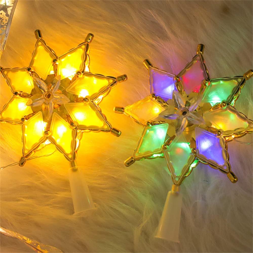 Mobestech Decoración Para árbol De Navidad Brillante De Hierro Forjado Luna Estrella Para Decoración Del árbol De Navidad