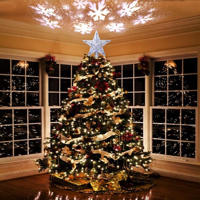 Puntale Per Albero Di Natale Con Proiettore 3D E Stella Rotante Decorazione Rotante Per Albero Di Natale Con Luci A Led Per Interni Ed Esterni Ideale Per Decorazioni Natalizie E 90987949 Puntale Per Albero Di Natale Con Proiettore 3D E Stella Rotante Decorazione Rotante Per Albero Di Natale Con Luci A Led Per Interni Ed Esterni Ideale Per Decorazioni Natalizie E 90987949