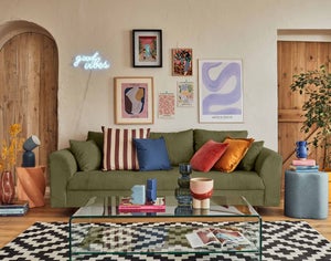 Canapé de sol, coussin de sol en velours de style Français avec dossier,  coussin Français, tapis de sol COUSSIN VELOURS -  France