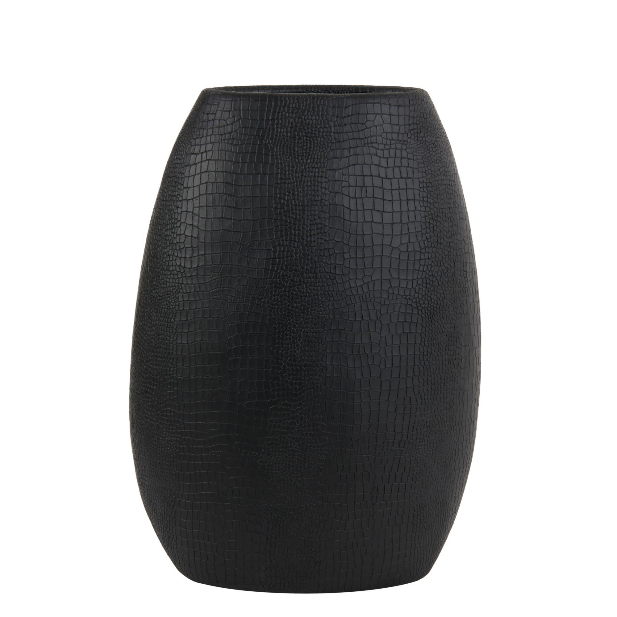 Light & Living Vase Mambas Noir 35x20.5x49.5cm Leroy Merlin