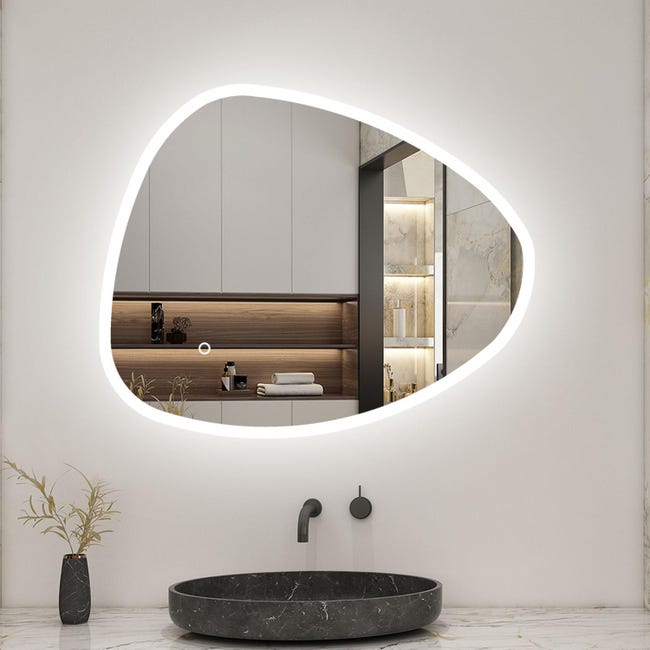 OCEAN Specchio Da Bagno Con LED,Specchio Illuminato Da Bagno Antifog Ip44 Vetro Temperato Hd Funzione Memoria Orizzontaleverticale 87950066 OCEAN Specchio Da Bagno Con LED,Specchio Illuminato Da Bagno Antifog Ip44 Vetro Temperato Hd Funzione Memoria Orizzontaleverticale 87950066