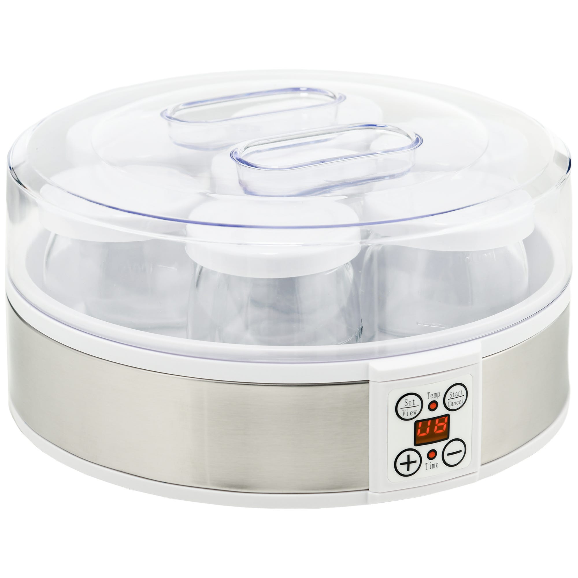 Coffret de 6 pots yaourt verre avec couvercle et égouttoir (XF100101,  XF100501) Yaourtière SEB, TEFAL