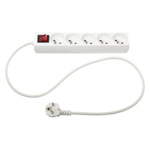 Multiprise 5 prises avec interrupteur - cordon 4 m - Câbles & Rallonges  Électriquesfavorable à acheter dans notre magasin