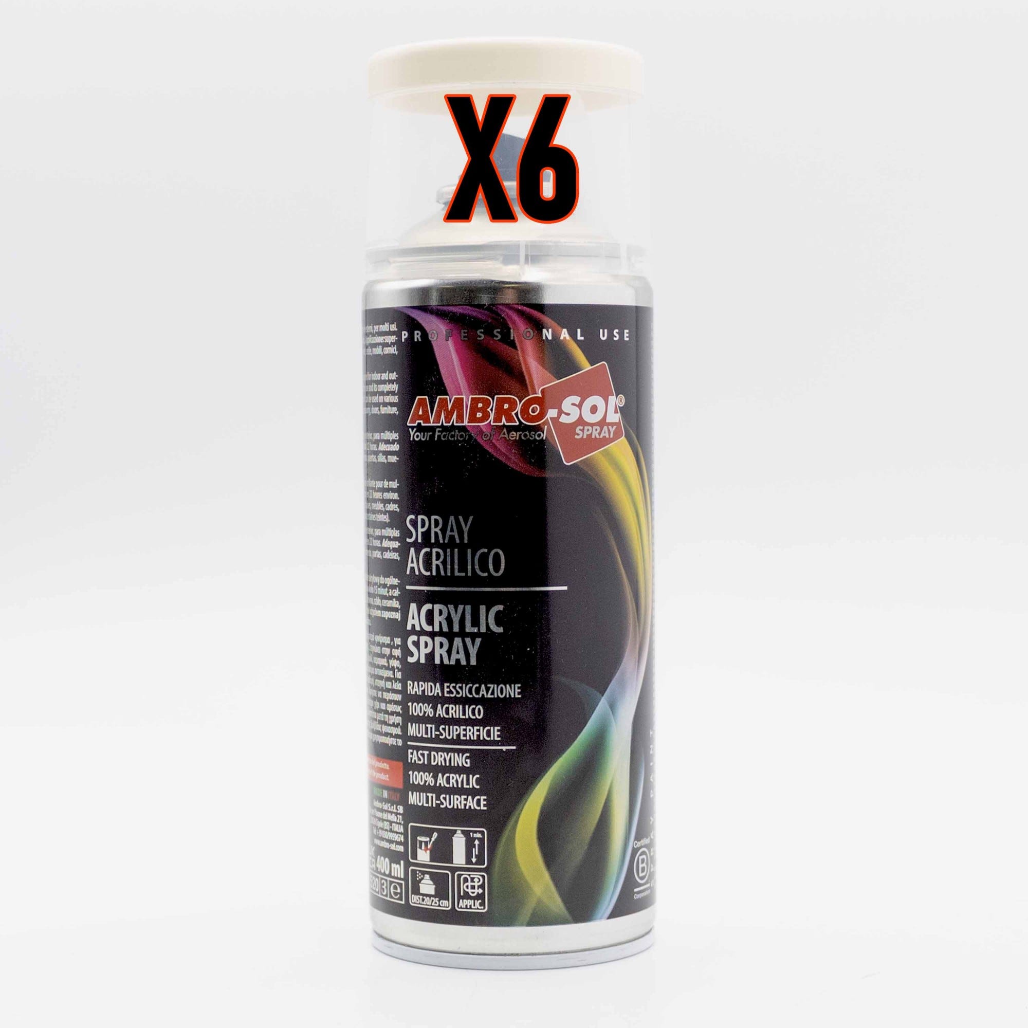 Bomboletta spray Bianco 150ml colore ideale per lexan - RCC710
