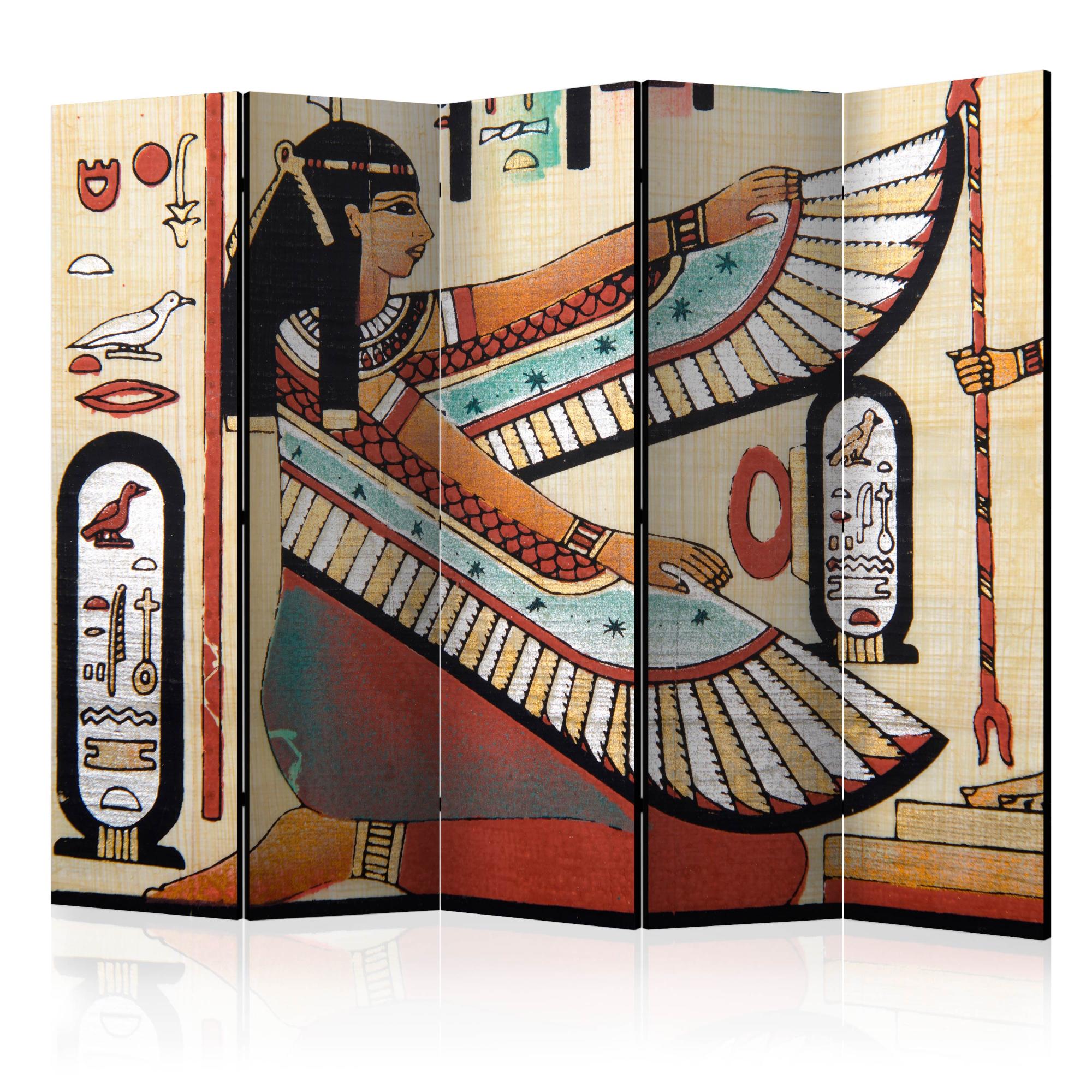 Paravent 5 volets Egyptian motif II [Room Dividers] 225x172 Leroy