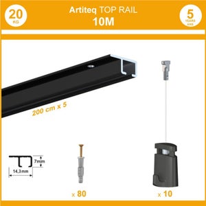 Suspension tableau FIXATION POUR RAIL CLICK en sachet de 10 pièces - Store  Deléage