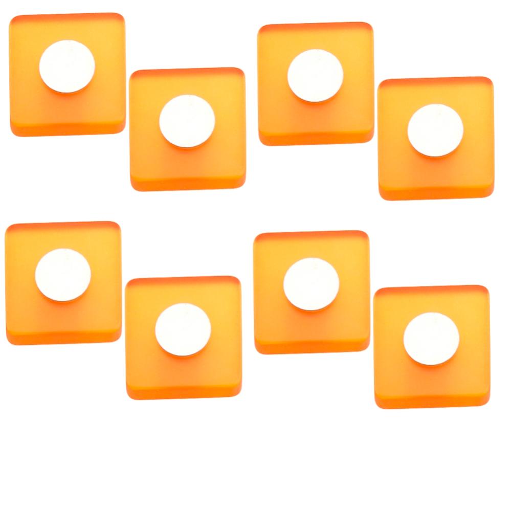 10 Poignées Meuble Enfant Jaune - Entraxe 96mm Résine ABS