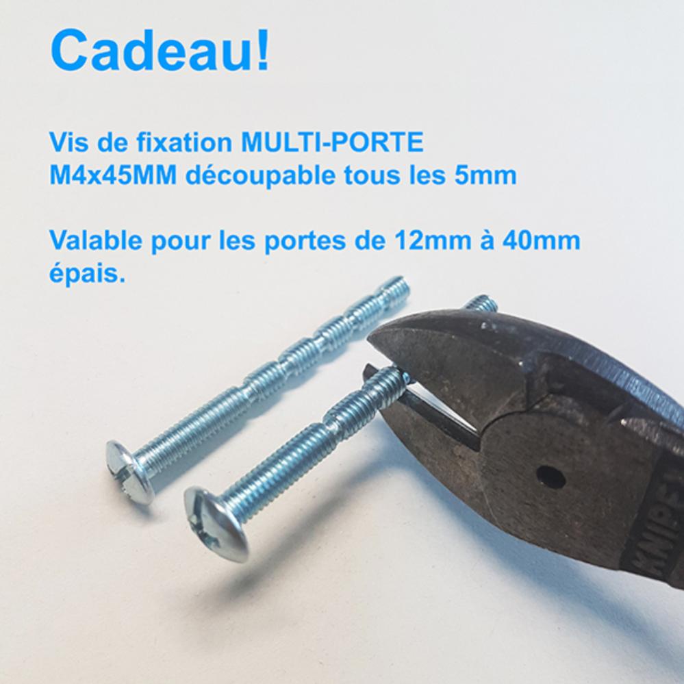 6 Un. bouton poignées de meuble Vintage Retro bois blanc décapé couronne- diamètre 40MM - 4