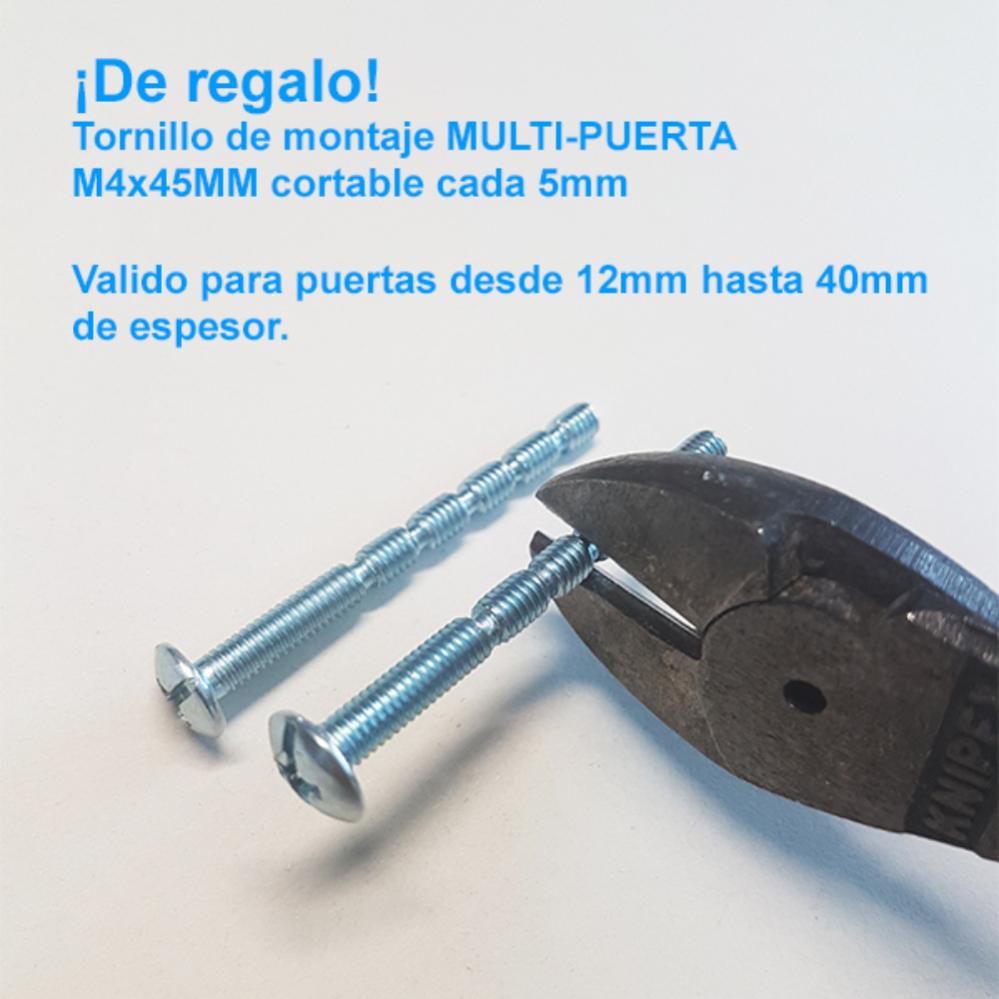 6 Un. Puxador Maçaneta aço inoxidável calidad AISI-304 Mueble COCINA y Baño - Distância entre parafusos 128MM - 6