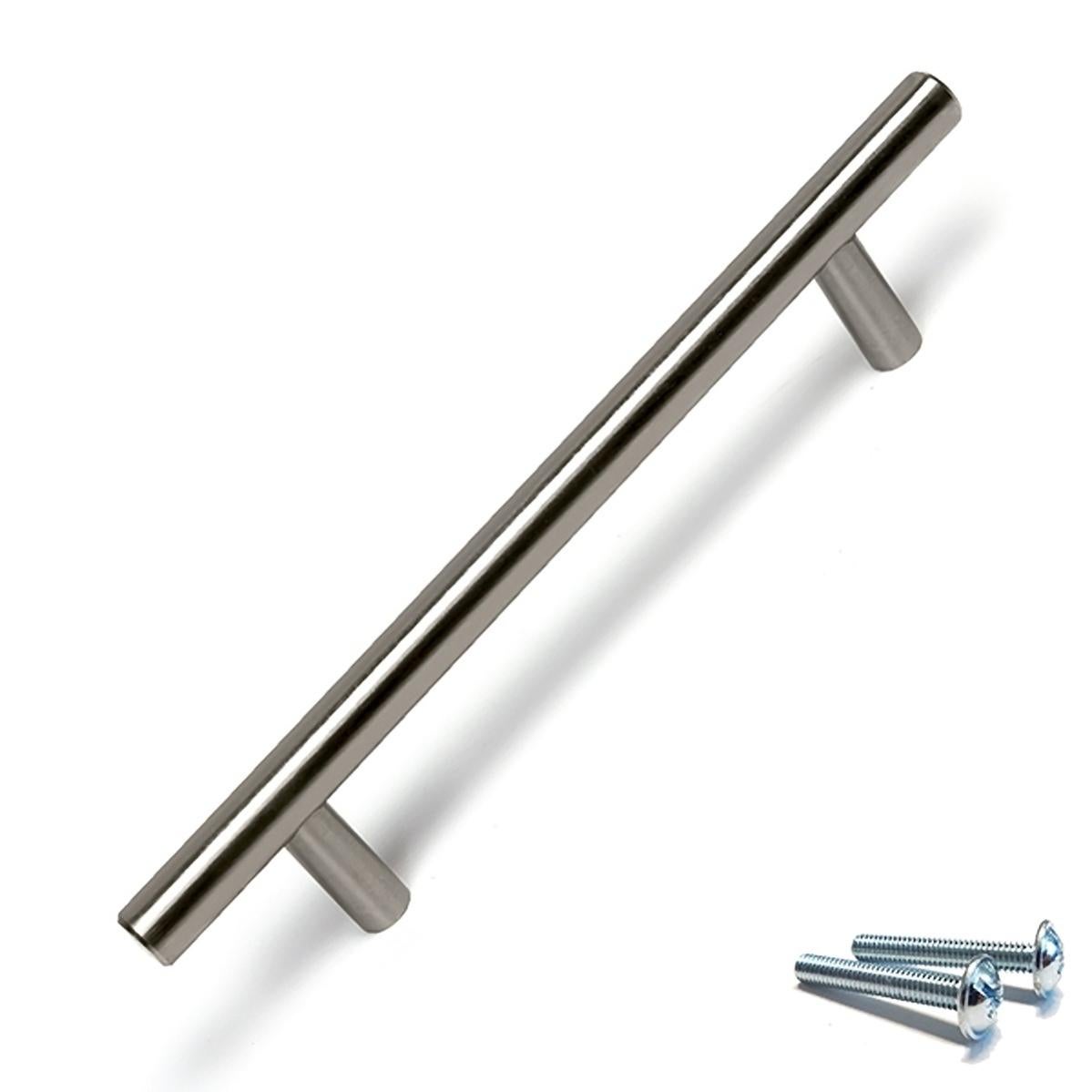 6 Un. Puxador Maçaneta aço inoxidável calidad AISI-304 Mueble COCINA y Baño - Distância entre parafusos 128MM - 2