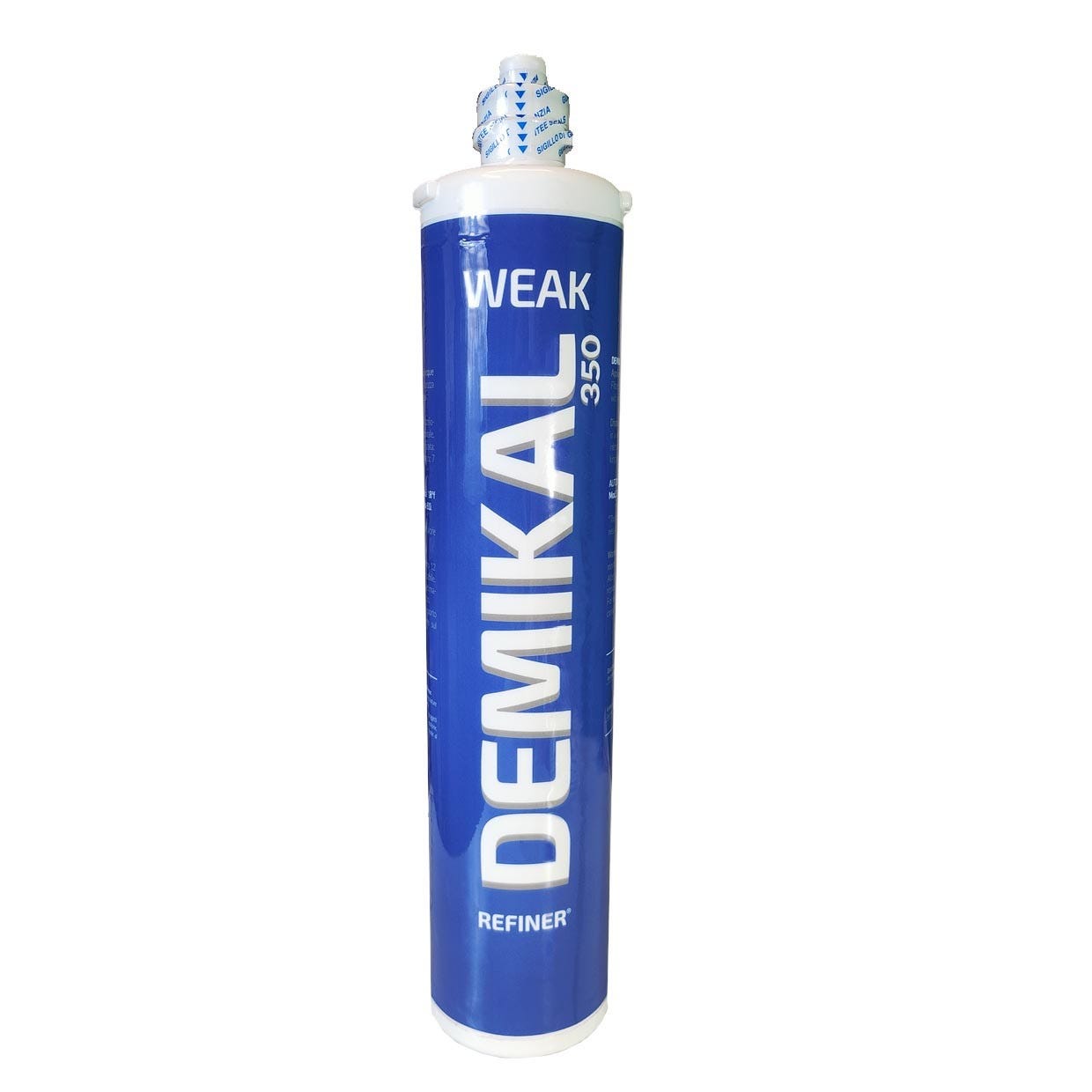 Filtre Demikal Weak 350 avec résines cationiques faibles pour la réduction  de la dureté temporaire de l'eau. Filtre sous évier