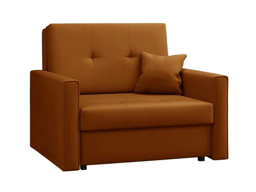 Fauteuil Columbus 104, Jaune, 85x103x98cm, Tapisserie, Legs Métal