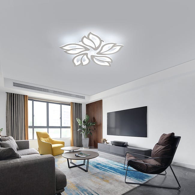 Plafoniera LED dimmerabile, lampadario LED moderno a forma di fiore, luce  di design a petali per soggiorno, camera da letto, corridoio
