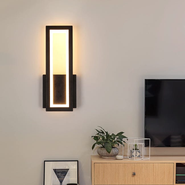 Applique Murale LED Intérieur 16W, Design Carré Simple, Luminaire