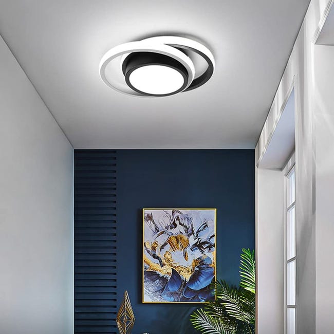 Plafón LED moderno redondo 32W 2350LM, iluminación interior para