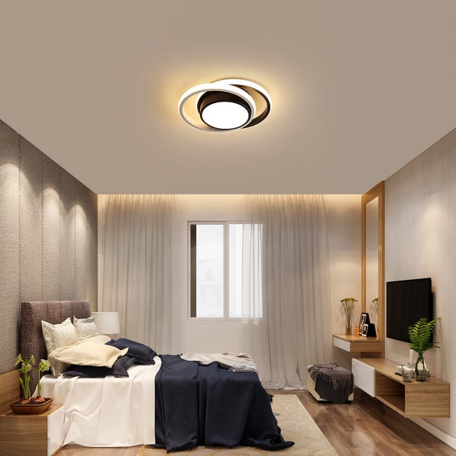 Plafón LED moderno redondo 32W 2350LM, iluminación interior para