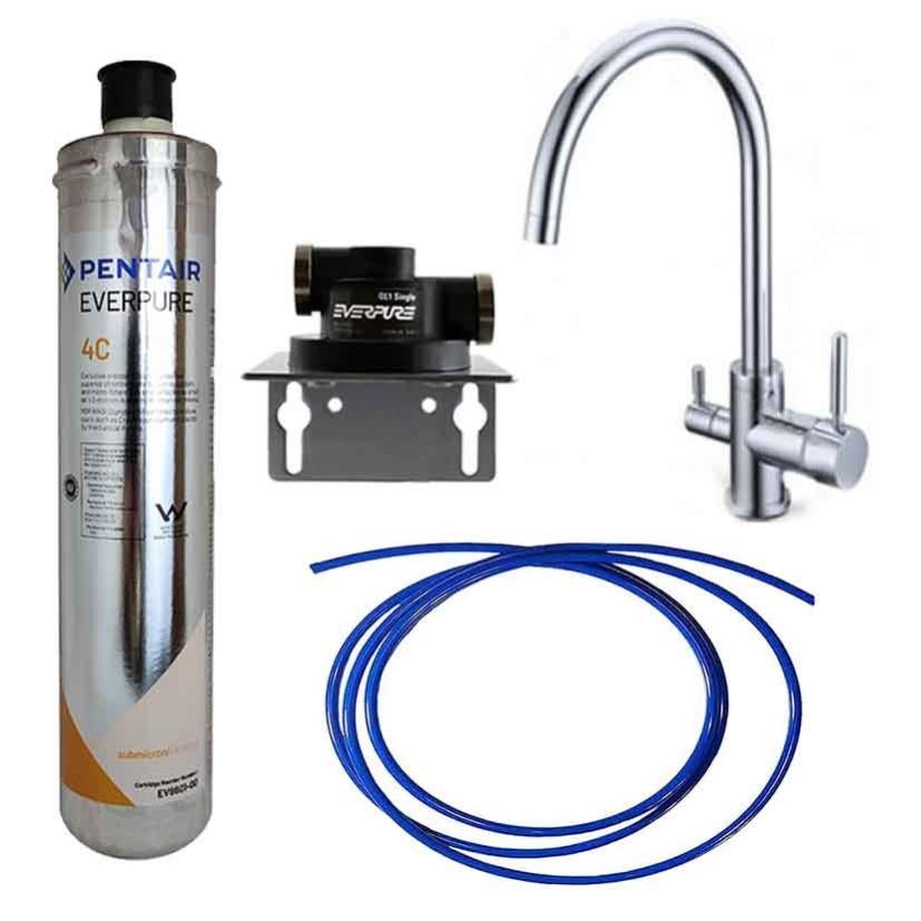 Filtre purificateur d'eau - 4 Niveaux - au charbon - Emboîtable dans un robinet