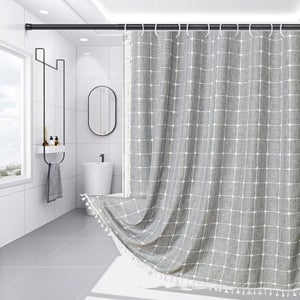 Rideau de douche gris peva CARREFOUR HOME : le rideau de douche à Prix  Carrefour