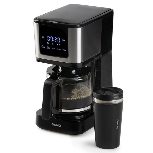 Cafetière filtre programmable 10 tasses 900w noir - Domo DO733K