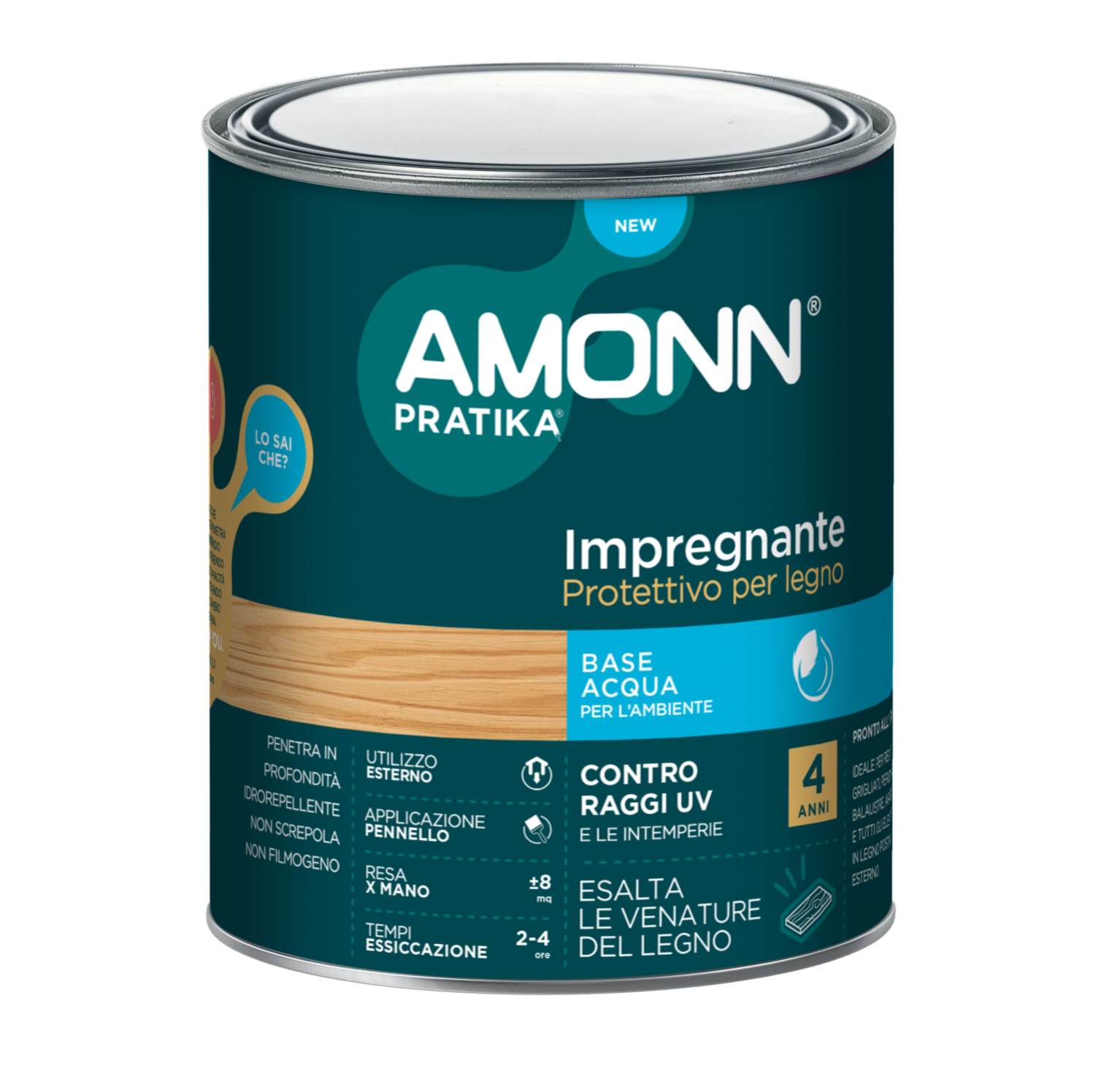 Impregnante Solvente 2,5 Incolore per Protezione Legno