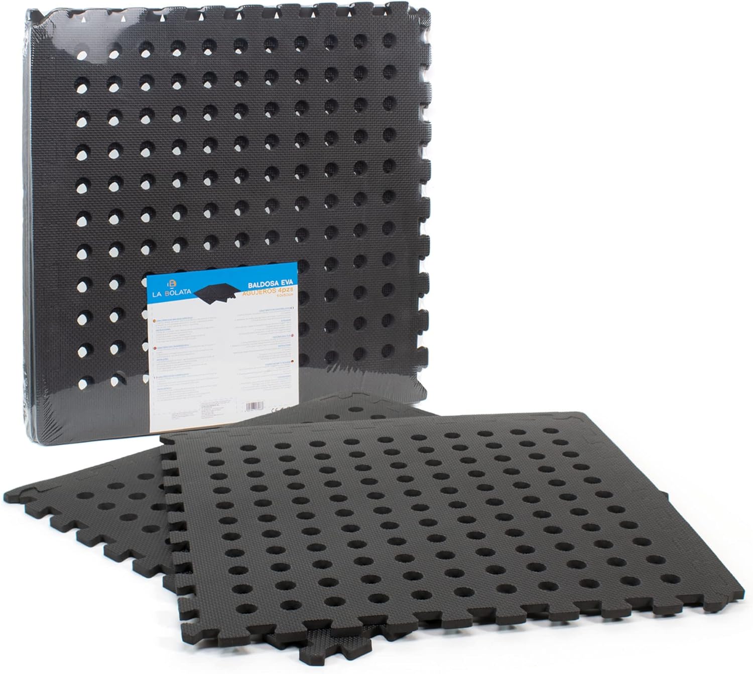 HOMCOM Tapete Puzzle com 8 Peças Tapete Protetor de Borracha EVA com Área  de Cobertura de 2,88m² para Casa Academia Pilates 60x60x1,2cm Multicor -  Homcom