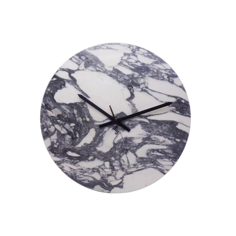 Orologio Da Parete Rotondo 30,5 Cm Con Motivo Marmorizzato E Numeri 3D – Silenzioso, Perfetto Per Soggiorno E Camera