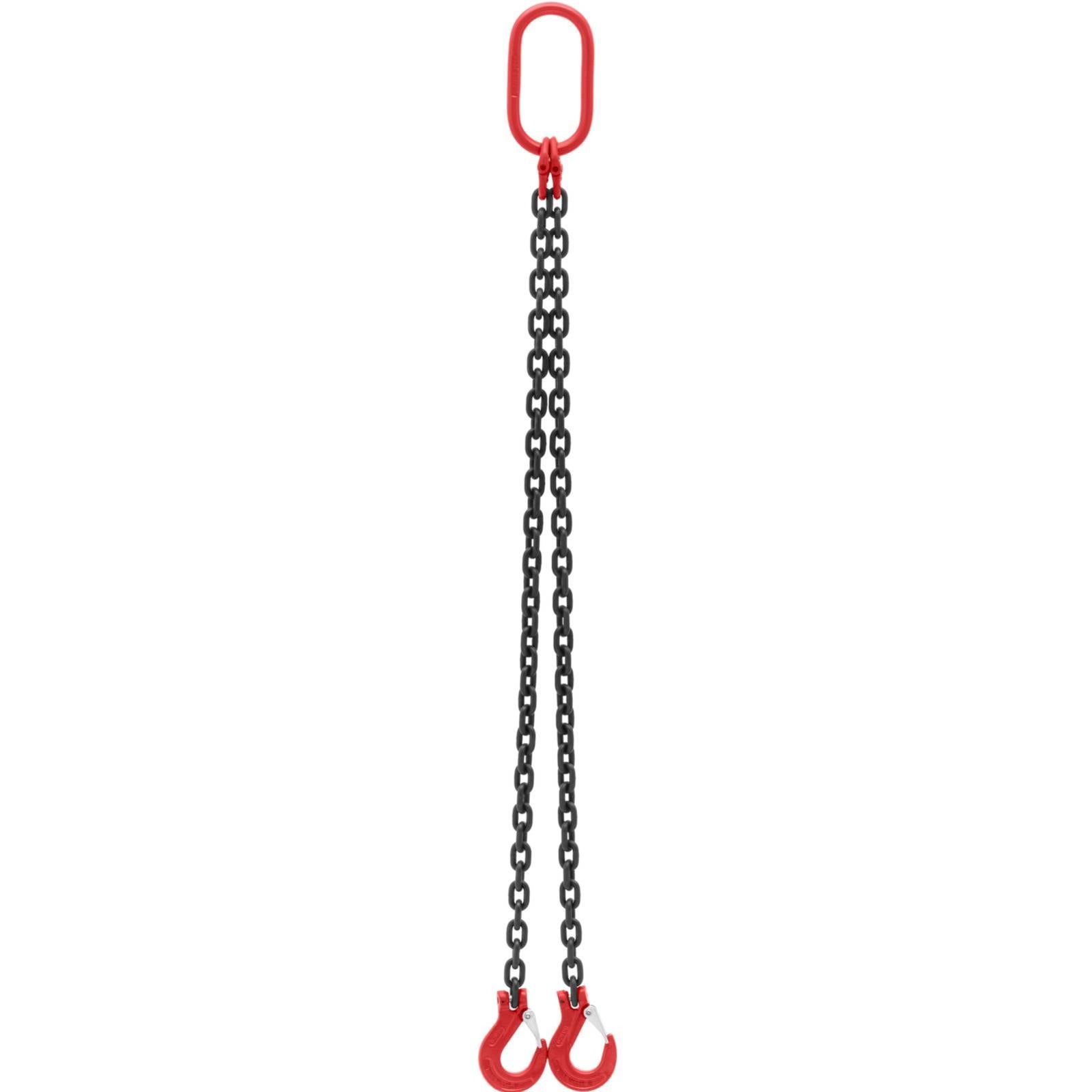 Chaîne de levage Steinberg Systems Charge maximale 2800 kg 2 x 1 m Noir et rouge