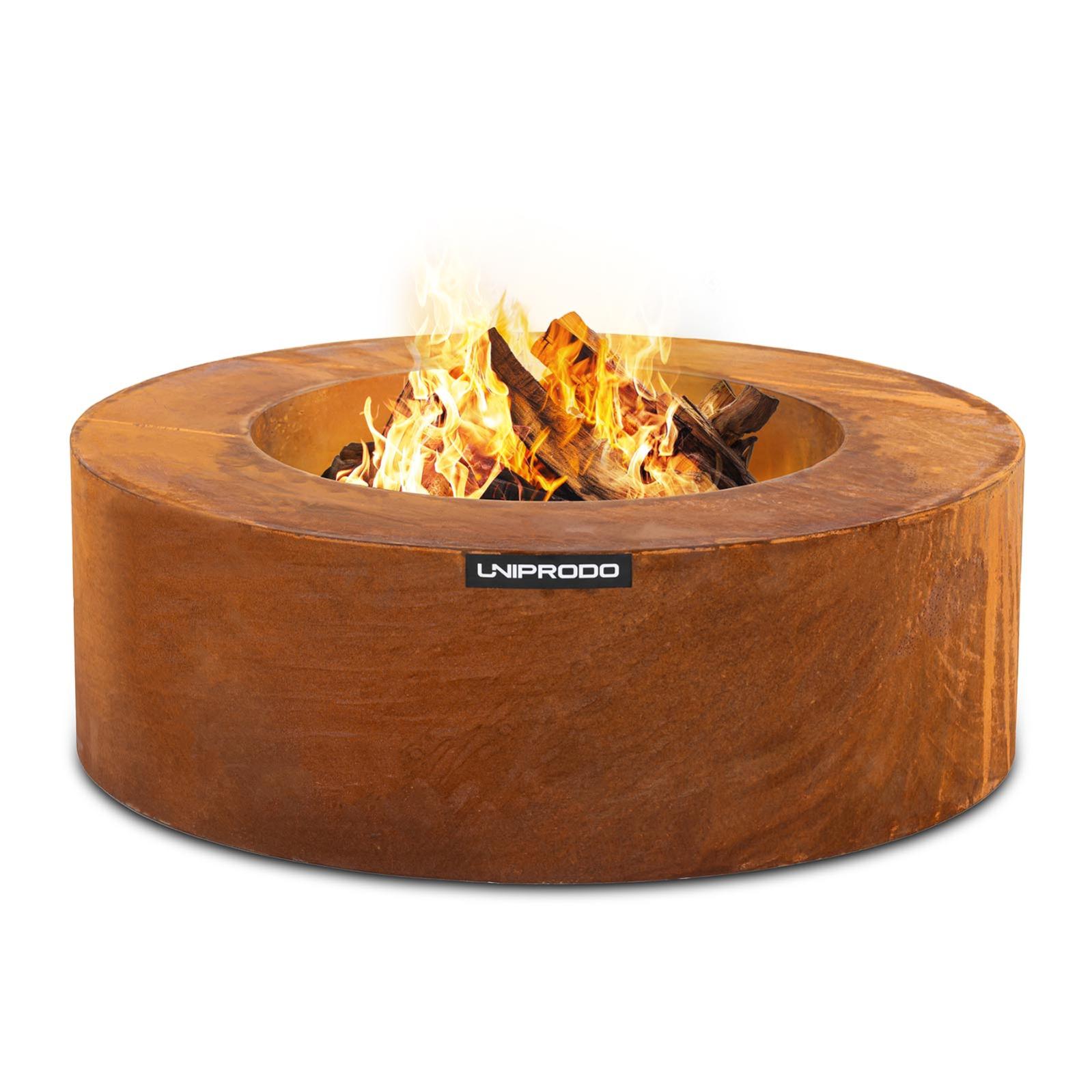 RM Design Brasero En Métal, Cheminée De Jardin Noir, Décoration D'extérieur, Foyer à Bois