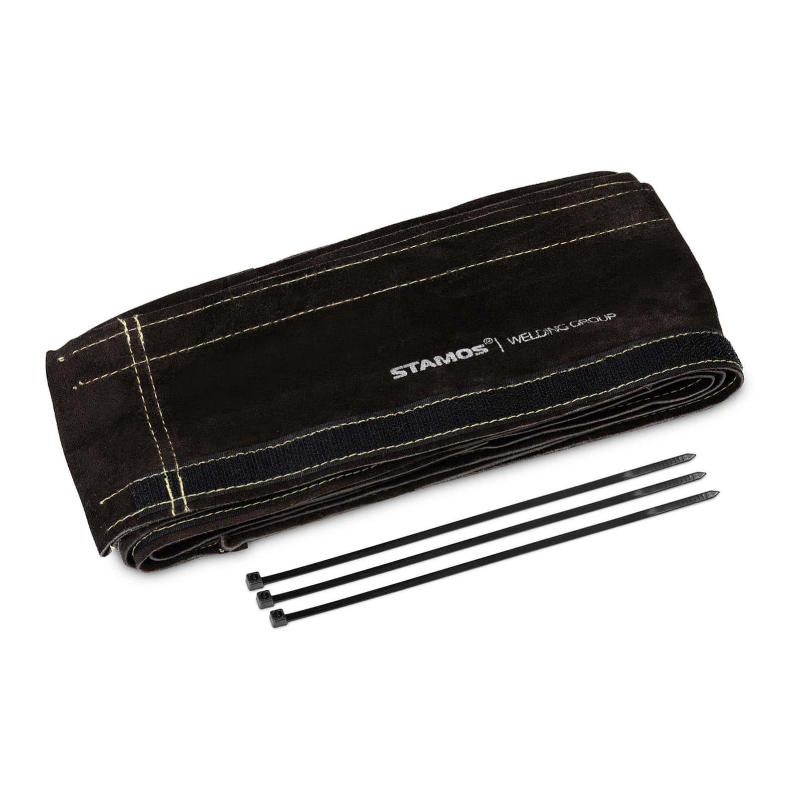 Gaine De Câble En Cuir Pour Torche De Soudage TIG/MIG | Longueur 3,5 M | Ignifuge & Anti-abrasion | Protection Durable - 3