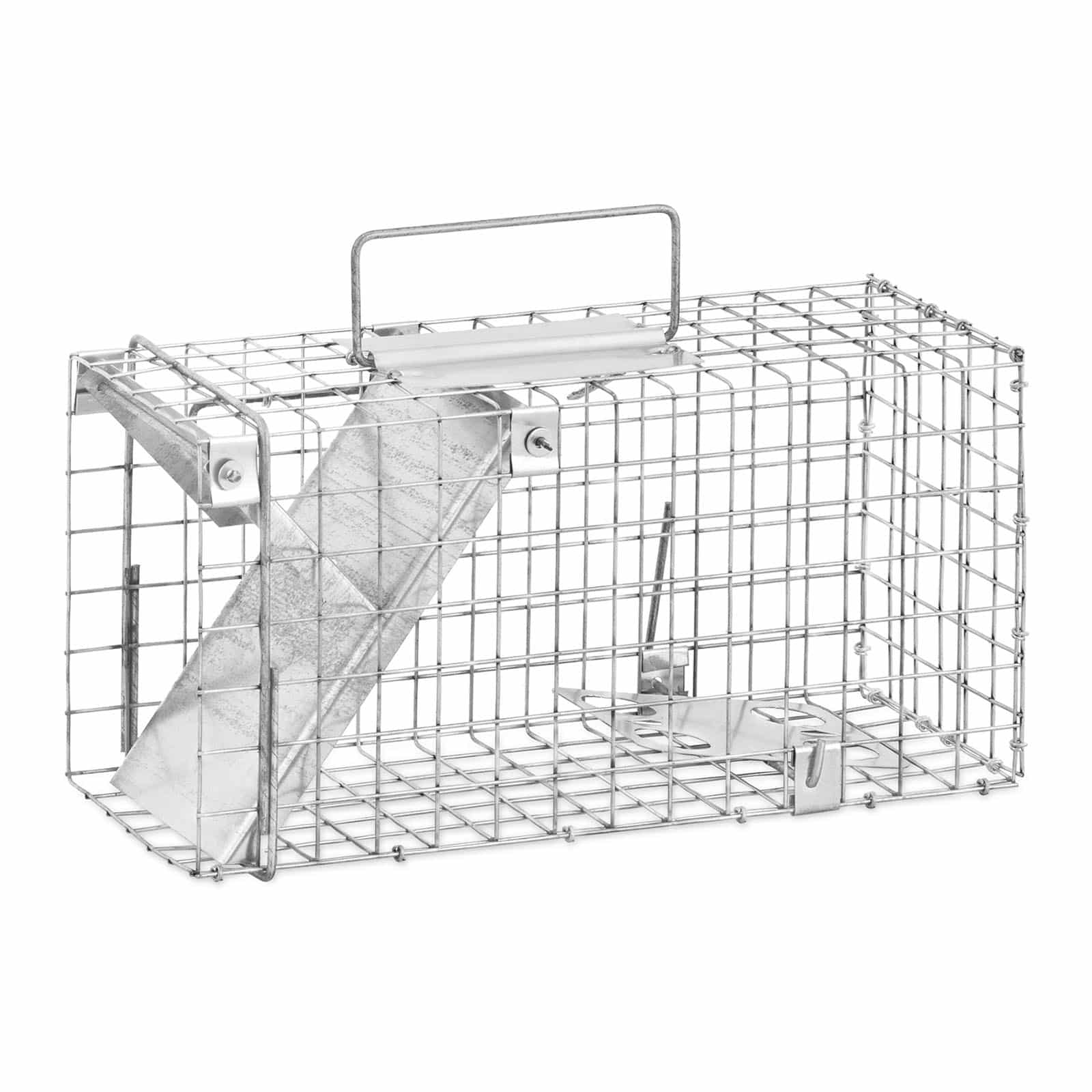 Cage piège - 82 x 20 x 27 cm - maillage : 25 x 25 mm - Lot de 2