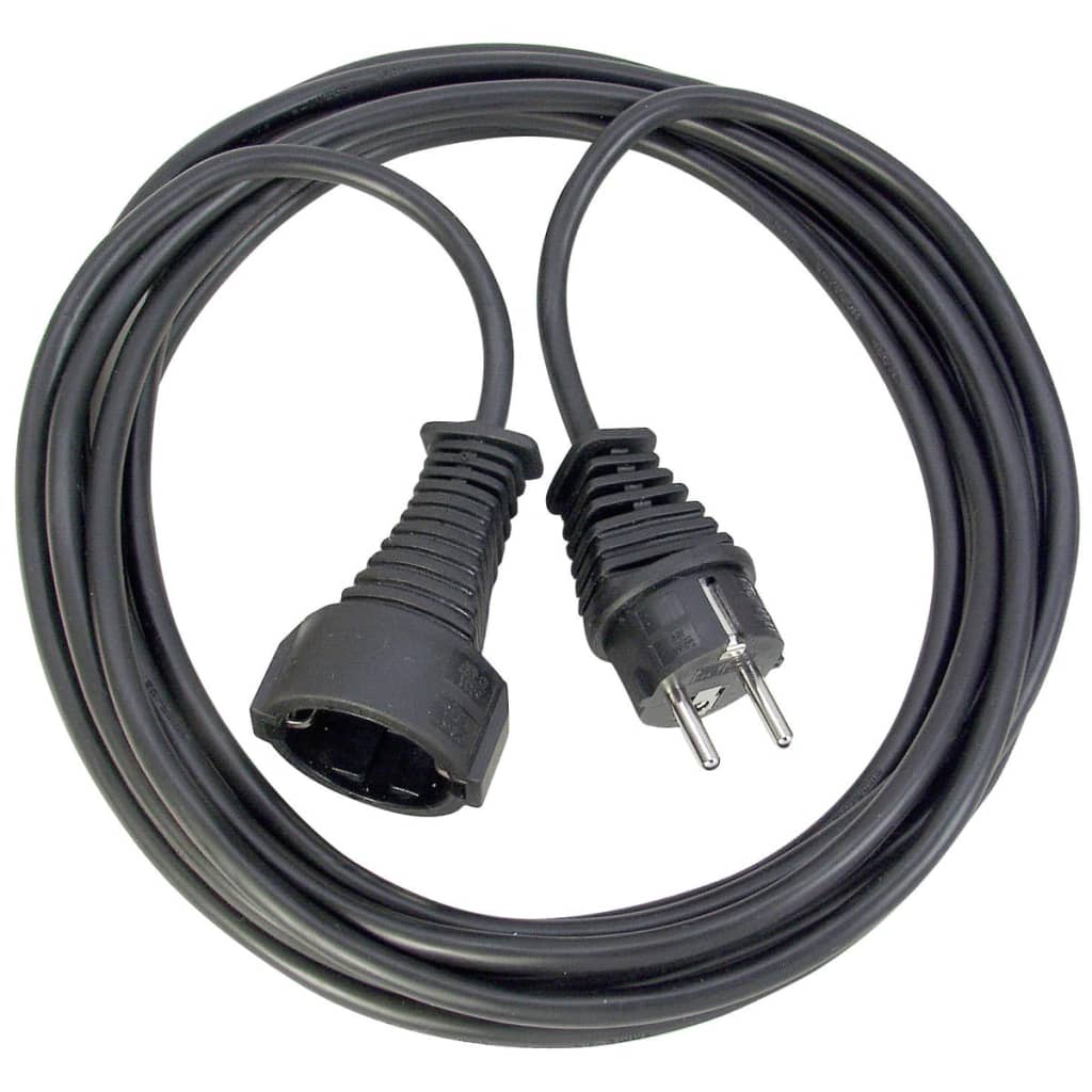 Rallonge électrique 2m H05VV-F 3G1,0 noir