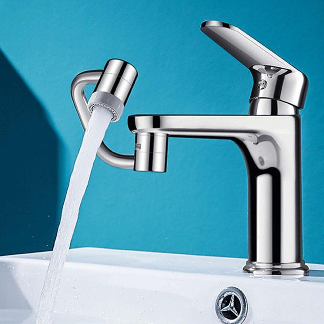 Cuisine et salle de bain Rallonge de robinet pivotante à 1080° Filtre  anti-éclaboussures et anti-éclaboussures