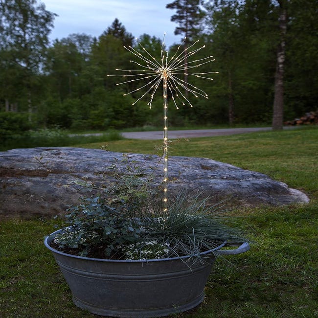 Guirlande lumineuse LED avec ampoules à fleurs fonctionnant sur piles -  1,65 m par 18,50 €