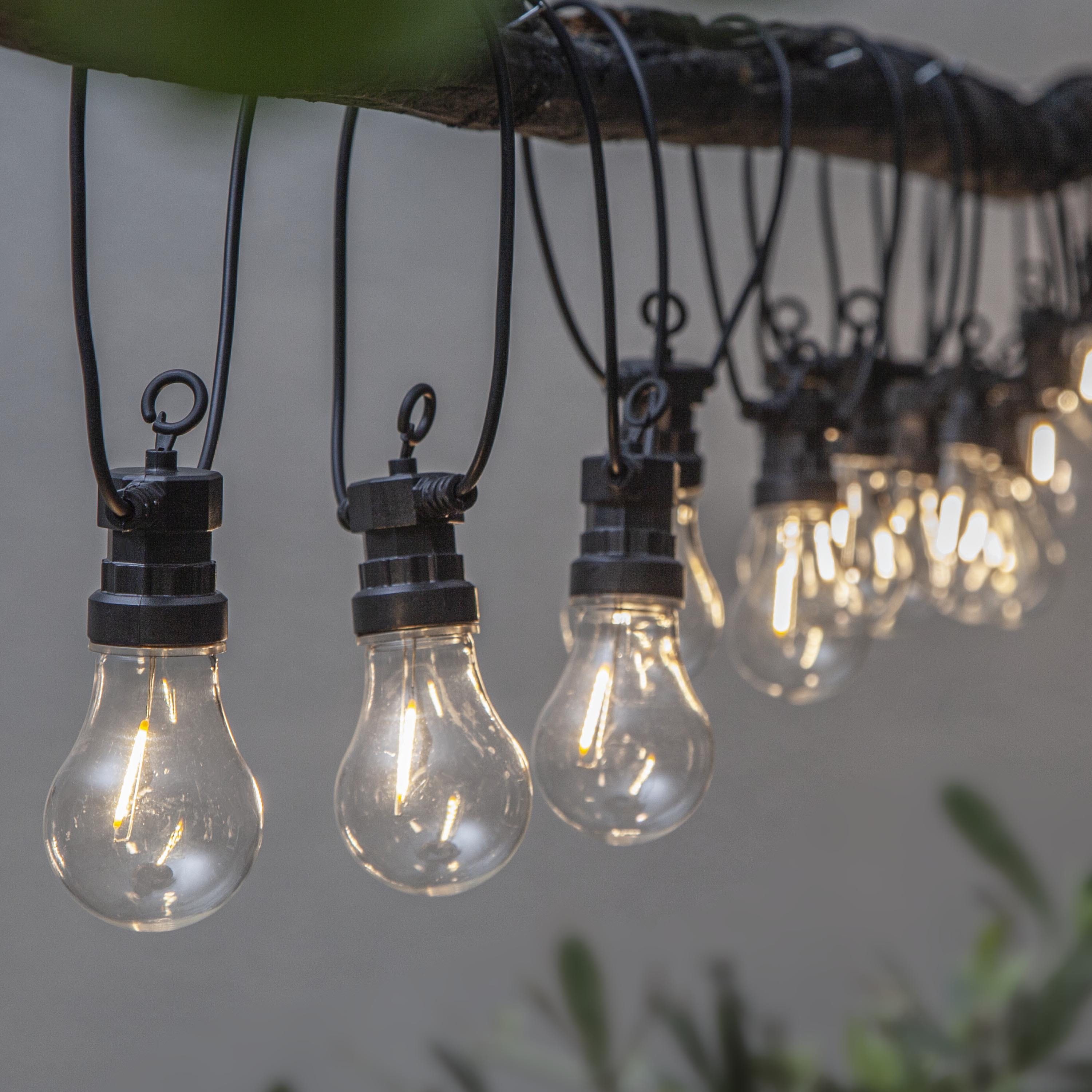 Chaîne lumineuse ampoules féeriques extérieure/intérieure ampoule de jardin  LED chaîne lumineuse extérieure